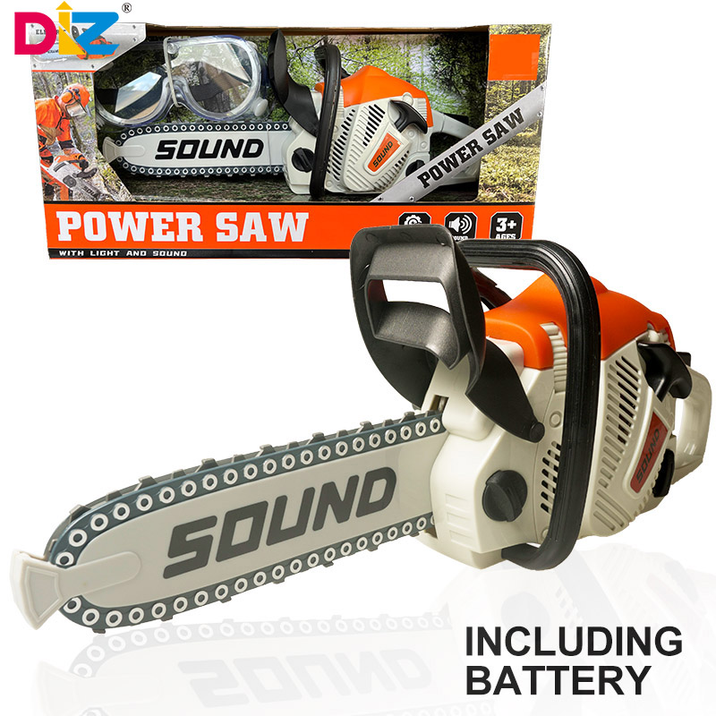 Gardening Tools For 6 Year Old - Toy Chainsaw with Goggles Children Electric