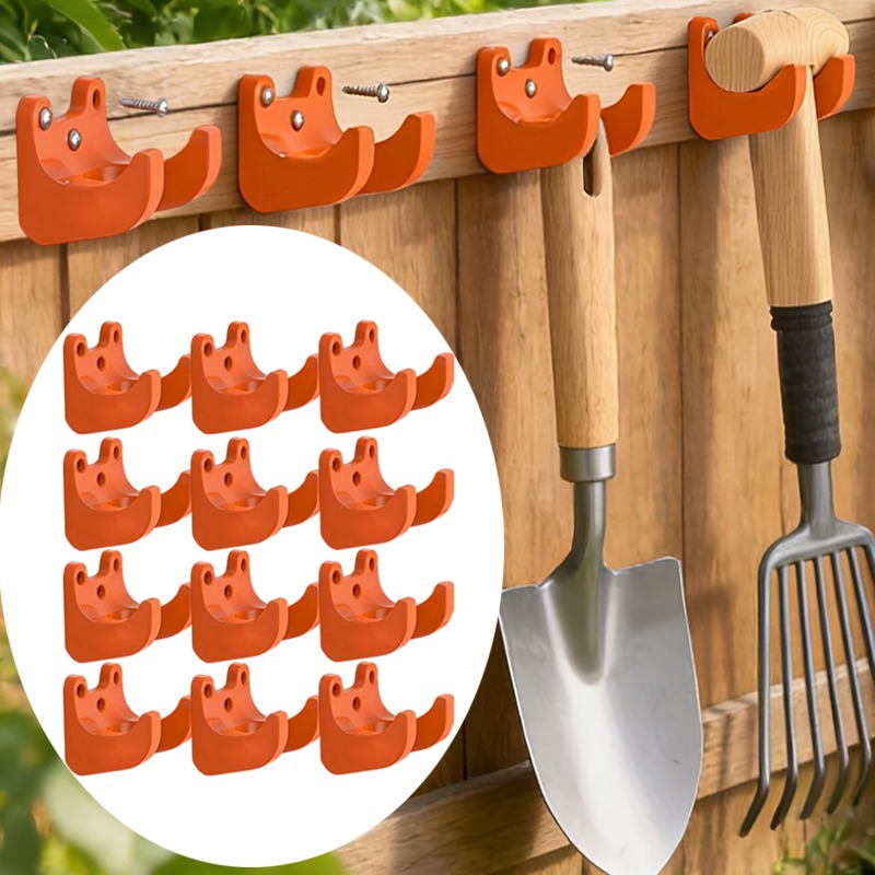Gardening Tools Organiser - 2-10PCS Heavy-Duty Garden Tool Rack Wall