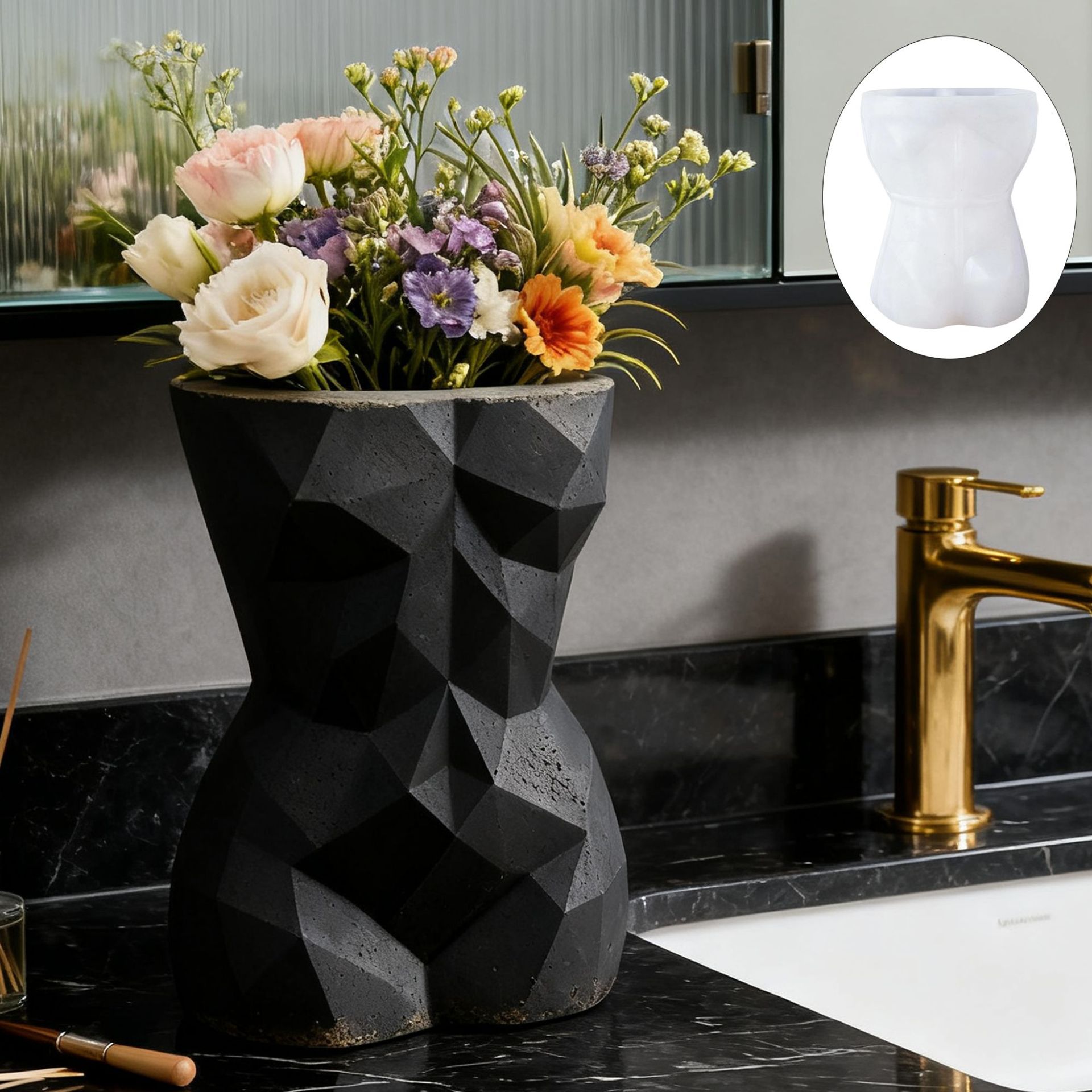 Gardening Tools For Women - 3D Geometric Female Body Flower Pot