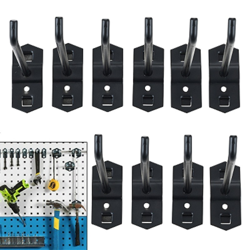Gardening Tools Organiser - 10Pcs/set 50mm Black Hole Board Hook