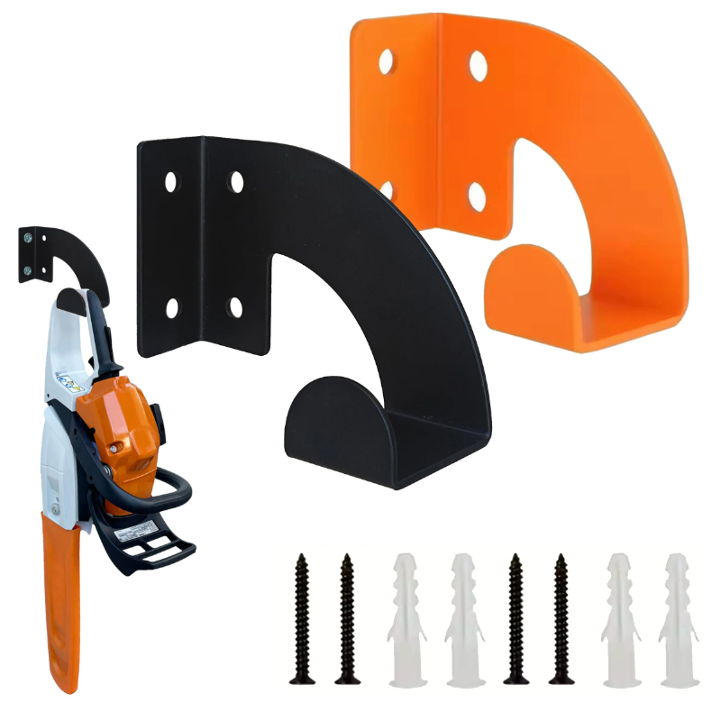 Gardening Tools Organiser - Heavy Duty Metal Chainsaw Wall Mount