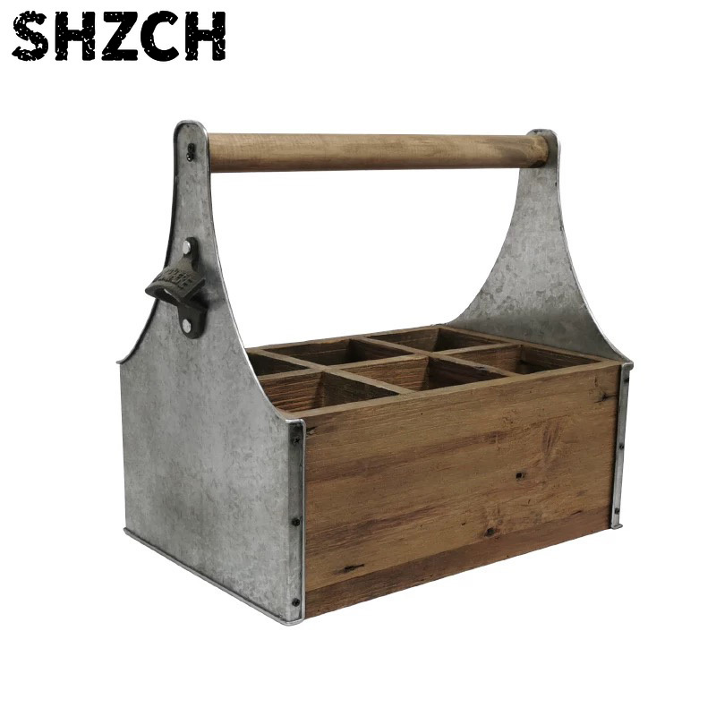 Rustic Wood & Metal Storage Ca - огляд і ціна Gardening Tools Vintage