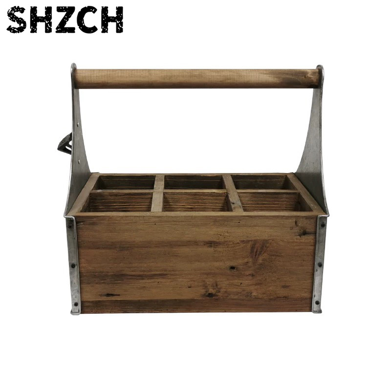 Rustic Wood & Metal Storage Ca - огляд і ціна Gardening Tools Vintage