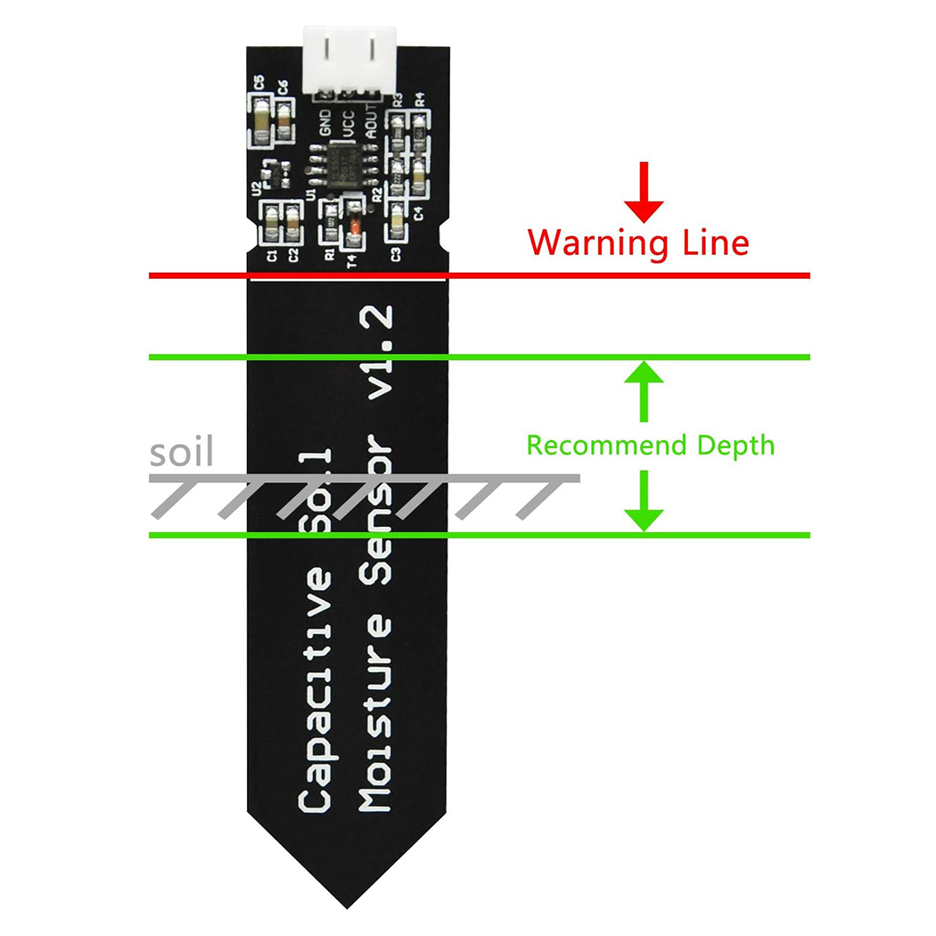 Capacitive Soil Moisture Senso - огляд і ціна Moisture Meter Plant