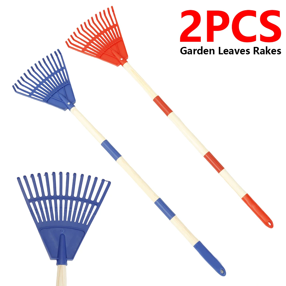 2Pcs Kids Leaf Rake Adjustable - огляд і ціна Gardening Tools For 6 Year Old