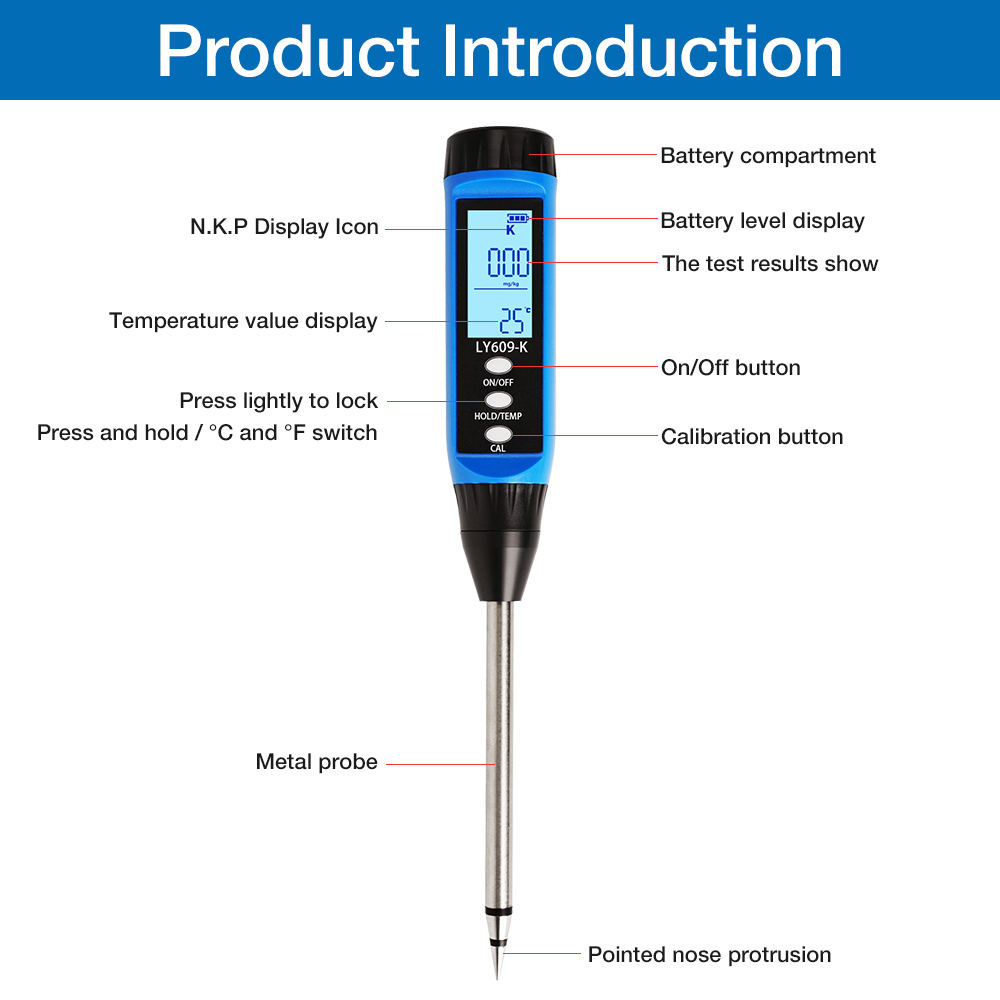 High-Precision Portable NPK So - огляд і ціна Moisture Meter Plant