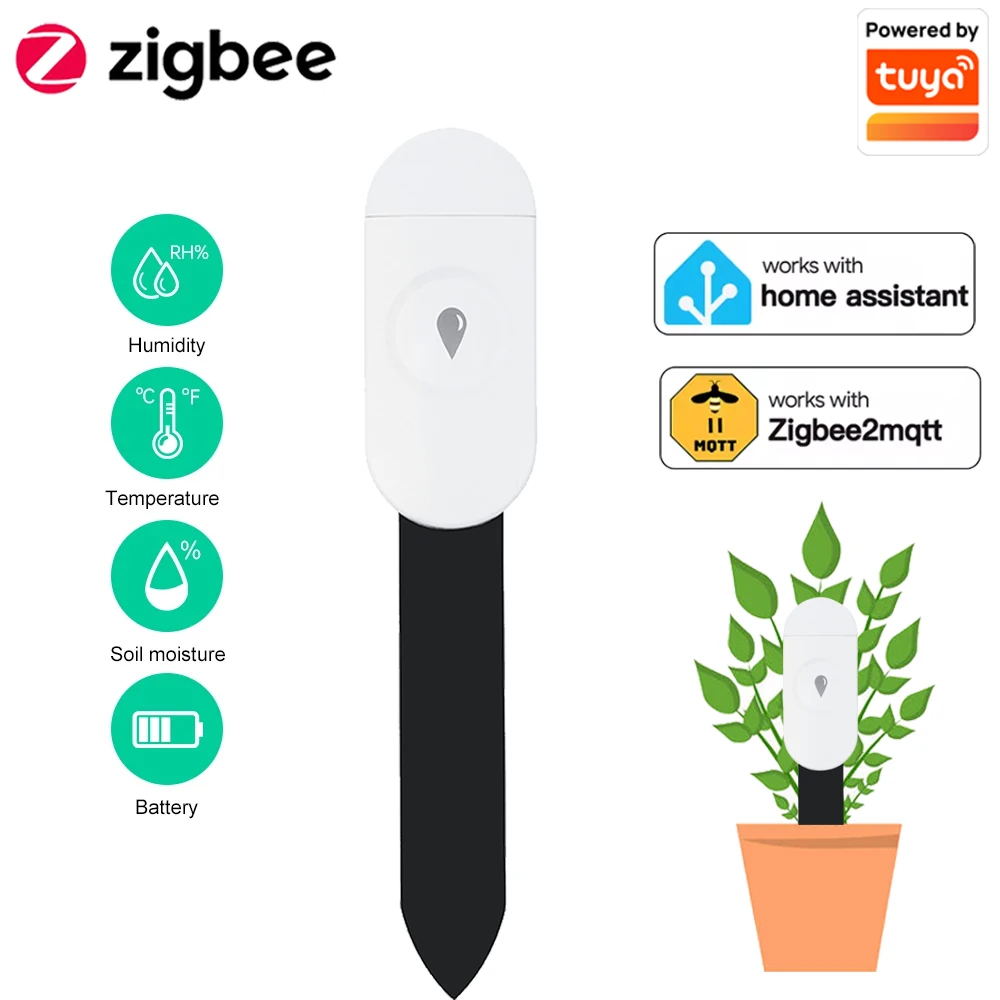 Tuya Zigbee Temperature Humidi - огляд і ціна Moisture Meter Plant