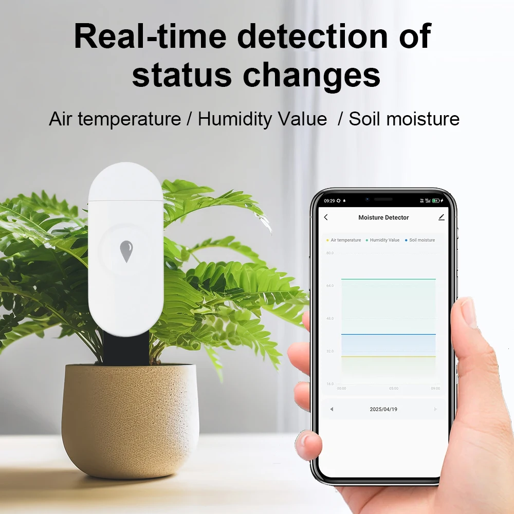 Tuya Zigbee Temperature Humidi - огляд і ціна Moisture Meter Plant
