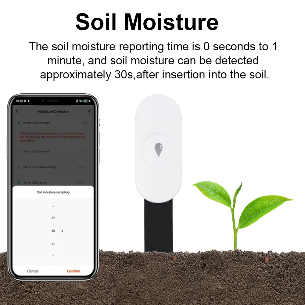 Tuya Zigbee Temperature Humidi - огляд і ціна Moisture Meter Plant