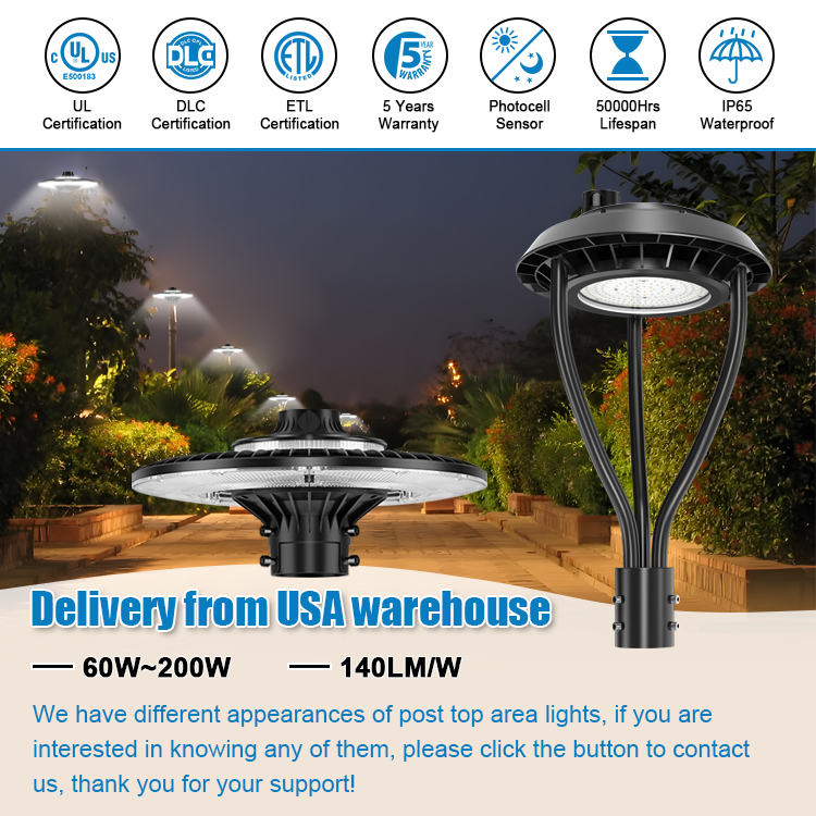 LED POST TOP Fixture ETL CE UL - огляд і ціна Gardening Tools List
