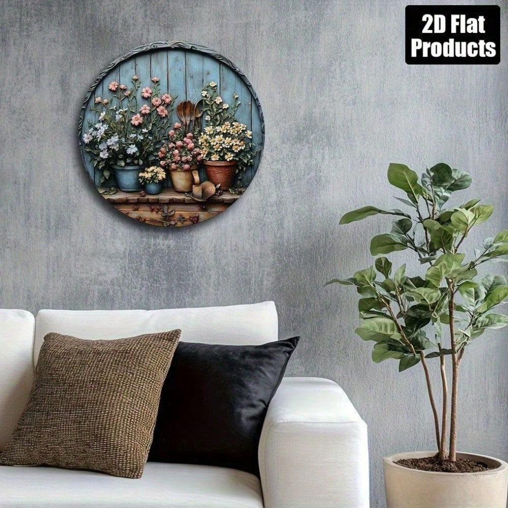 Vintage Round Aluminum Wall Ar - огляд і ціна Gardening Tools Vintage