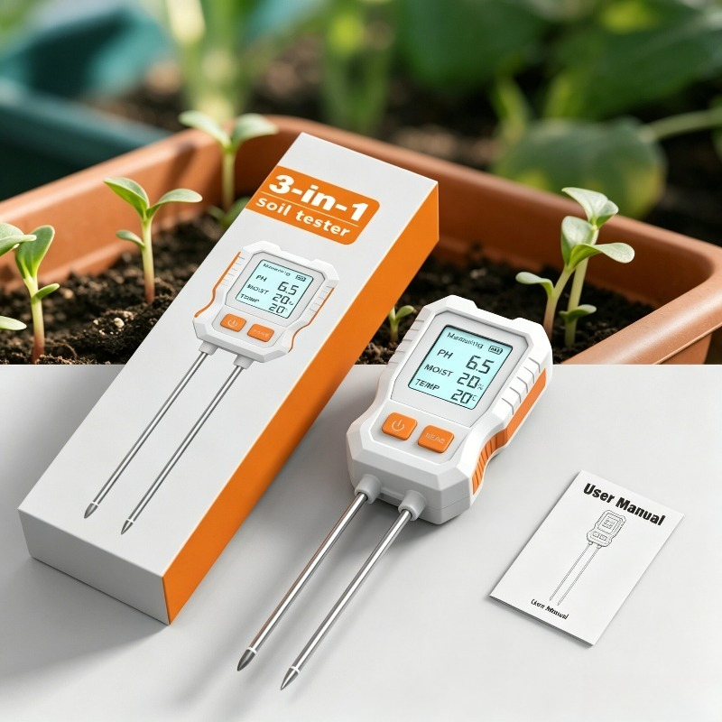 3-in-1 Digital Soil Tester wit - огляд і ціна Moisture Meter Plant