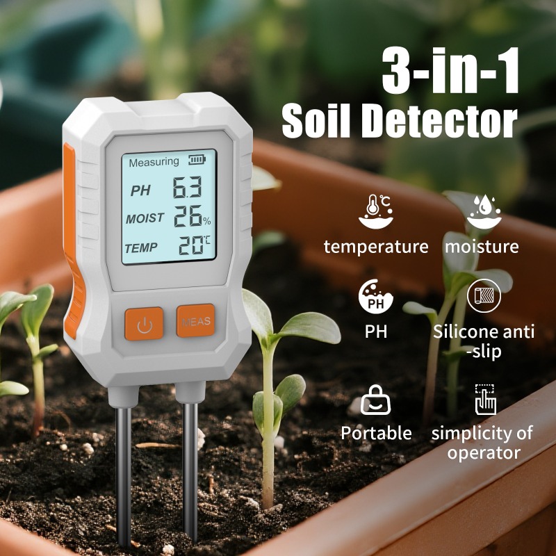 3-in-1 Digital Soil Tester wit - огляд і ціна Moisture Meter Plant