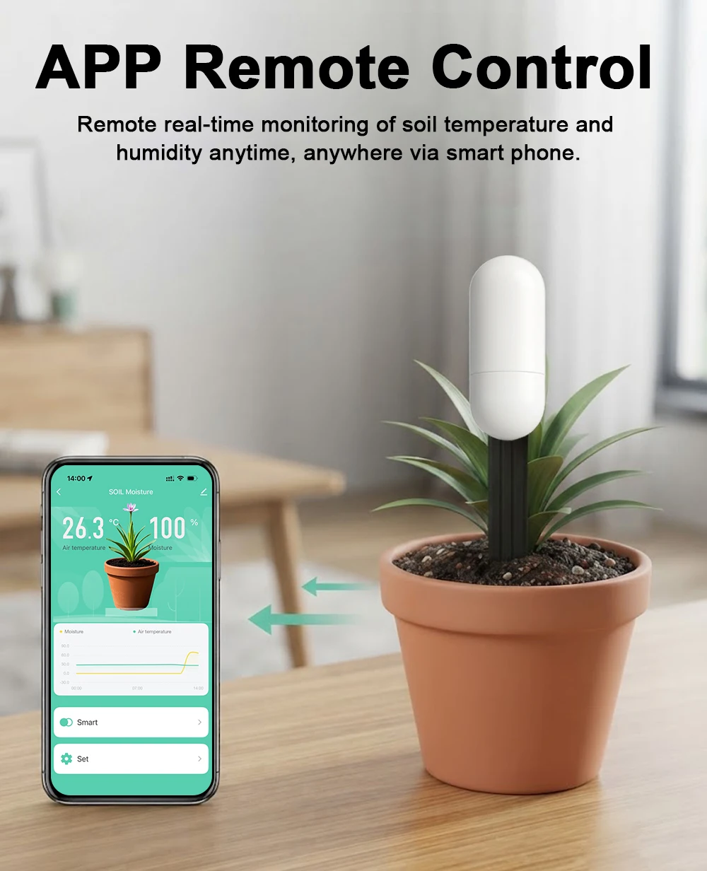 Tuya Zigbee Temperature Humidi - огляд і ціна Moisture Meter Plant