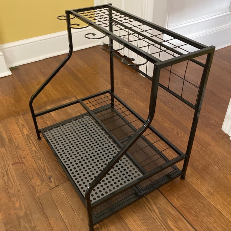 Metal Garden Tool Storage Rack - огляд і ціна Gardening Tools Amazon