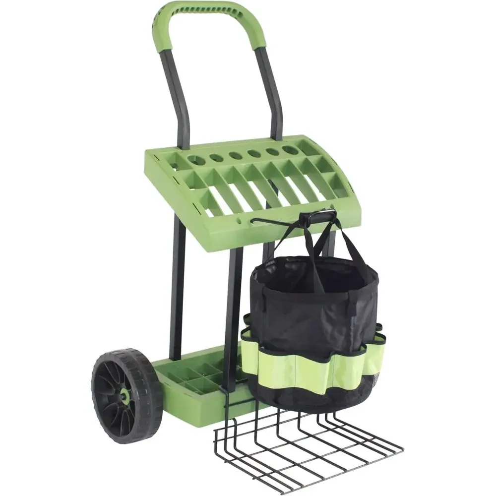 Garden Tool Cart with Tote, Wh - огляд і ціна Gardening Tools Made In Usa